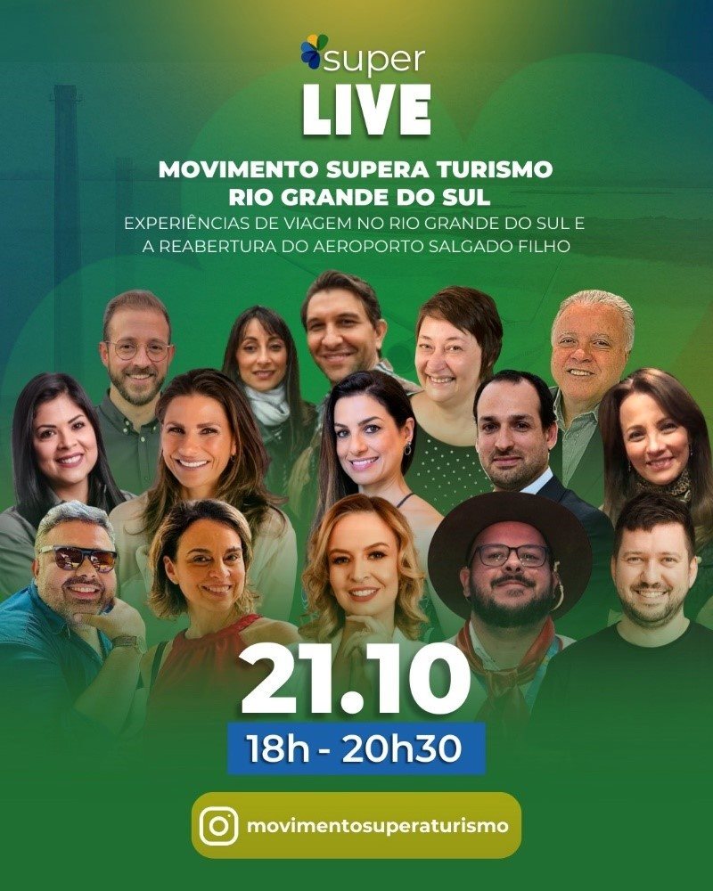 O evento terá cinco blocos temáticos, cada um com duração de 30 minutos