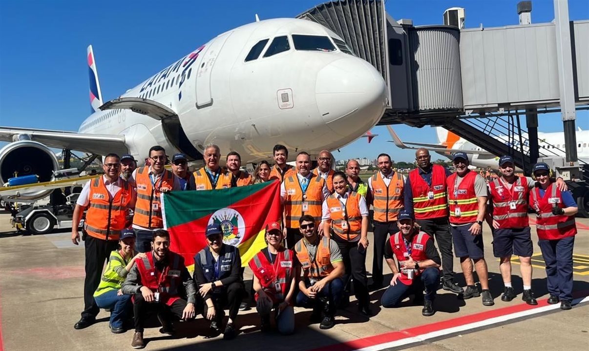 Latam retomou seus voos para o Aeroporto Salgado Filho, em Porto Alegre