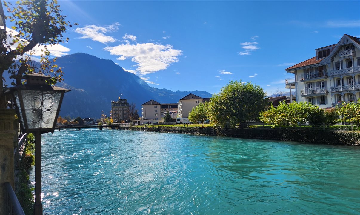 Rio Aar, em Interlaken, a partir do Hotel Boutique Bellevue