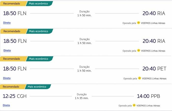 Voos lançados pela Voepass são vendidos pela Latam