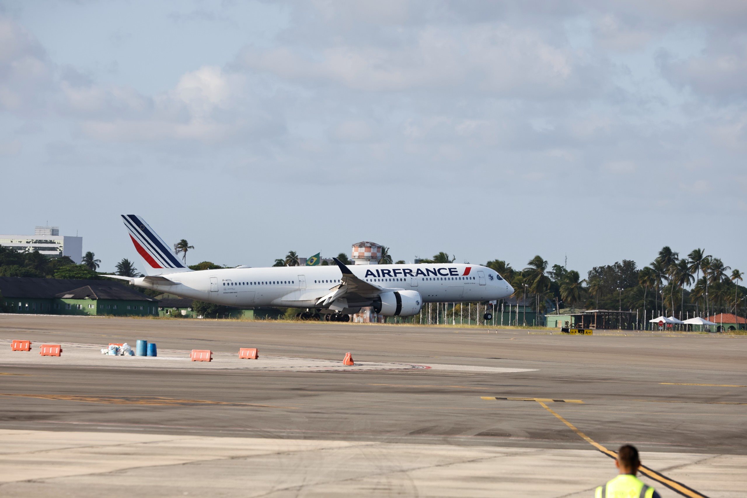 Chegada da Air France ao Aeroporto de Salvador