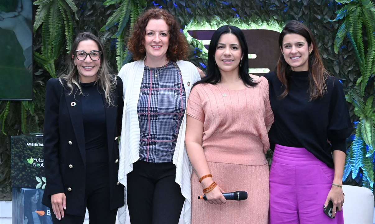 Andrea Panisset, da BeFly, Christiane Cralcev, do Pacto Global da ONU, Janaina Storf e Renata Maluf, da BeFly