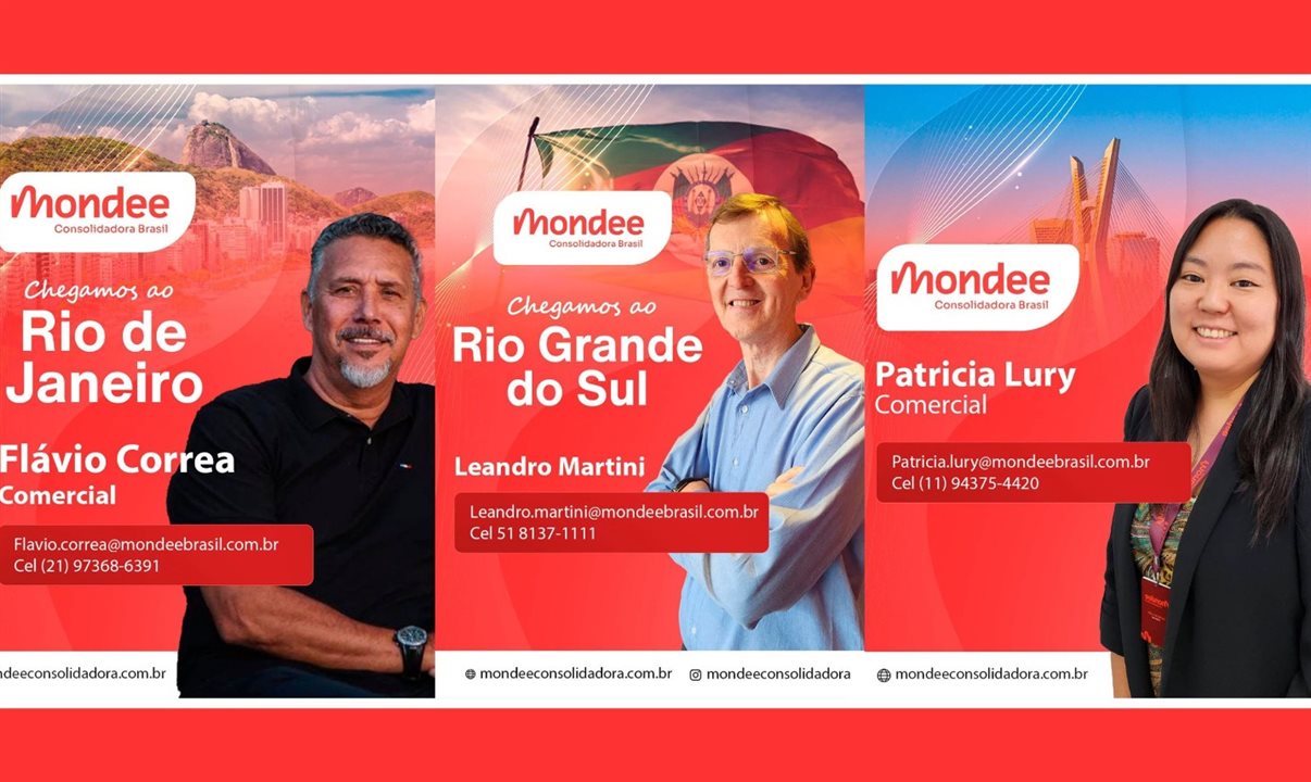 Flávio Correa, Leandro Martini e Patrícia Lury