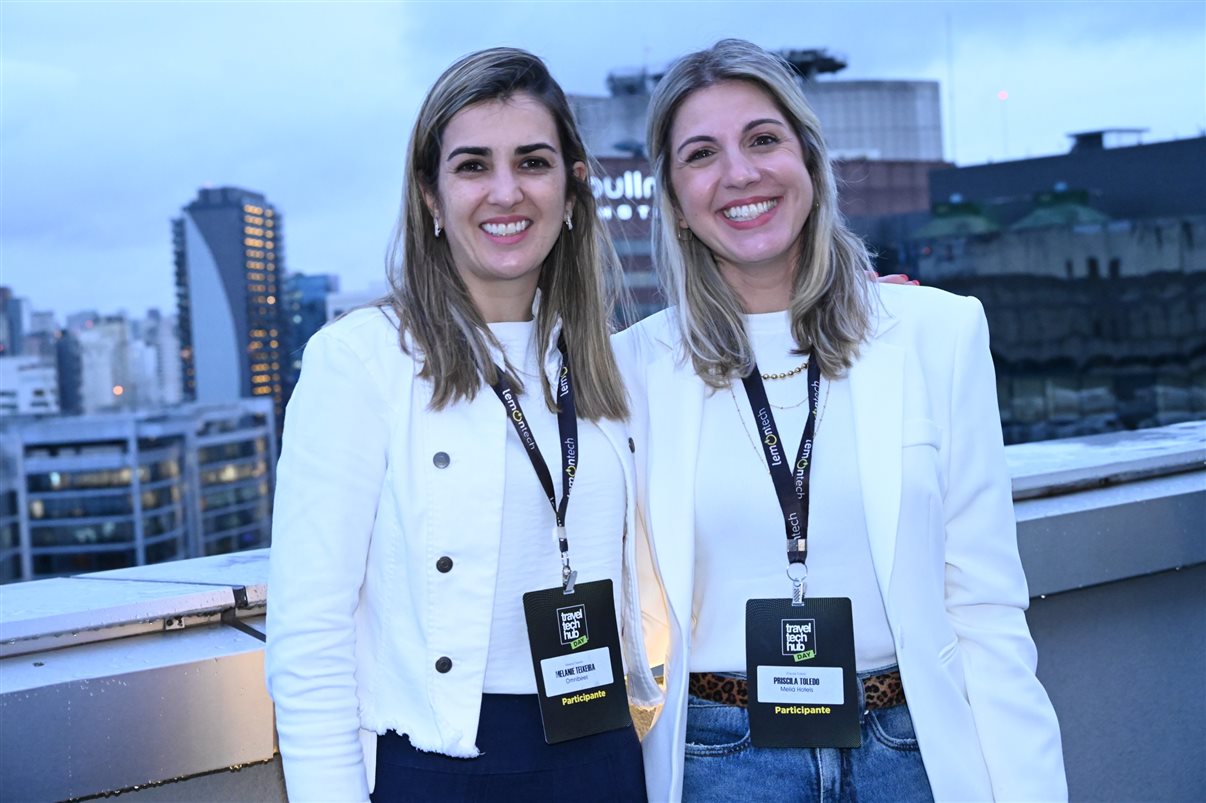 Melanie Teixeira, da Omnibees, Ana Luísa do Prado, da Syngenta, Heloisa Prass e Cássia Mazella, da PANROTAS, e Ana Paula Domingues, da Omnibees