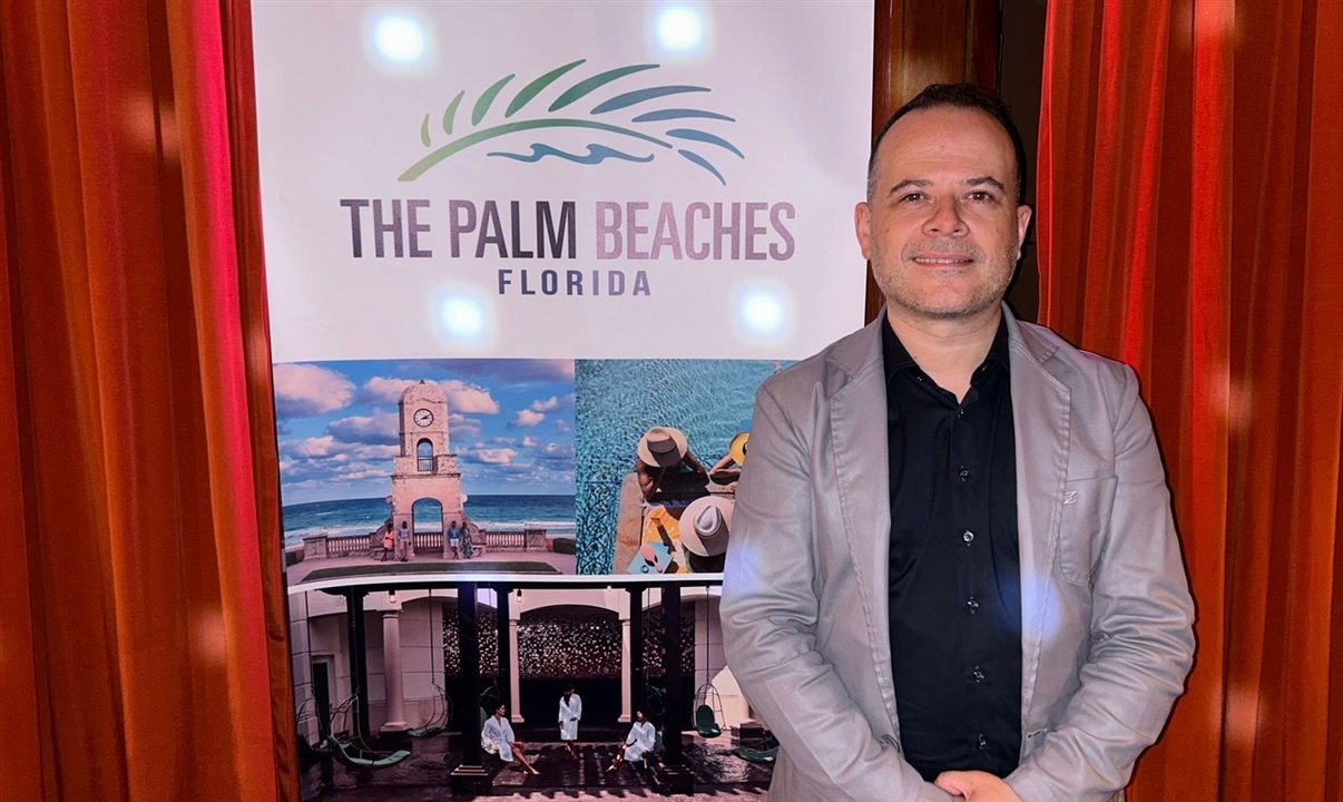 Daniel Rocha, da Aviareps, representante de The Palm Beaches