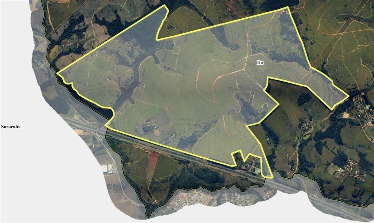 Prefeitura de Itu compartilhou um mapa que mostra que 100% terreno do parque está inserido em área do município