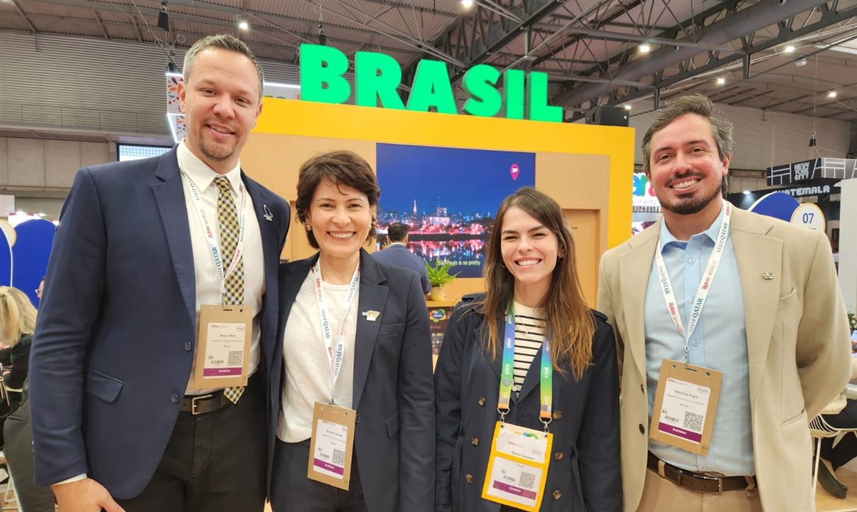 Bruno Reis, Silvana Gomes, Sâmia Collodetti e Vinicius Pujol, da Embratur