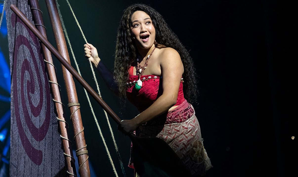 O teatro Walt Disney Theater, a bordo do Disney Treasure, terá um show de Moana inédito