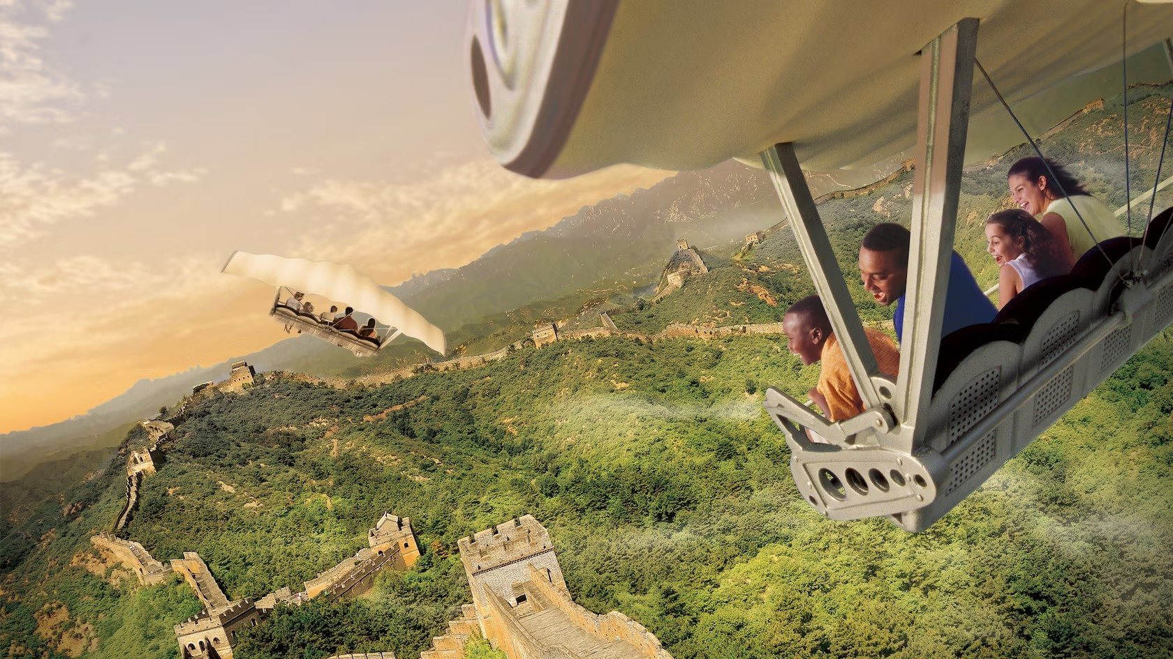 O Soarin' Around the World foi inaugurado em 17 de junho de 2016, como uma atualização da atração original Soarin' de 2005