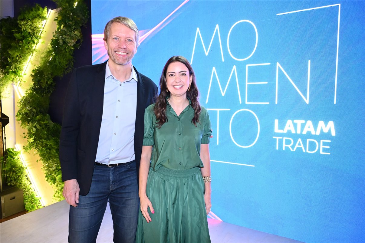 Jerome Cadier, CEO, e Aline Mafra, diretora de Marketing e Vendas da Latam Brasil