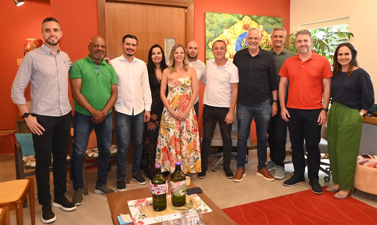 Vinicius Freitas, César Faria, Alex Ferreira, Tatiana Marcellos, Paula Dias, Rafael Souza, Thiago Carneiro, Emerson Castanho, Leonardo Mignani e Luciano Zibell, da TP Air, com Tricia Neves, da Mapie