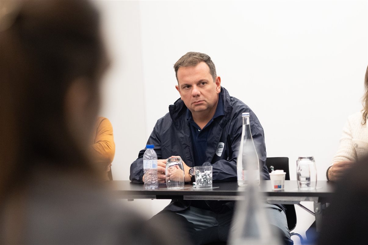 Cláudia Bagna, da GEA Brasil, e Ricardo Roman Jr., da Interamerican, entre Carlos Baptista e Pedro Gordon, da GEA Portugal