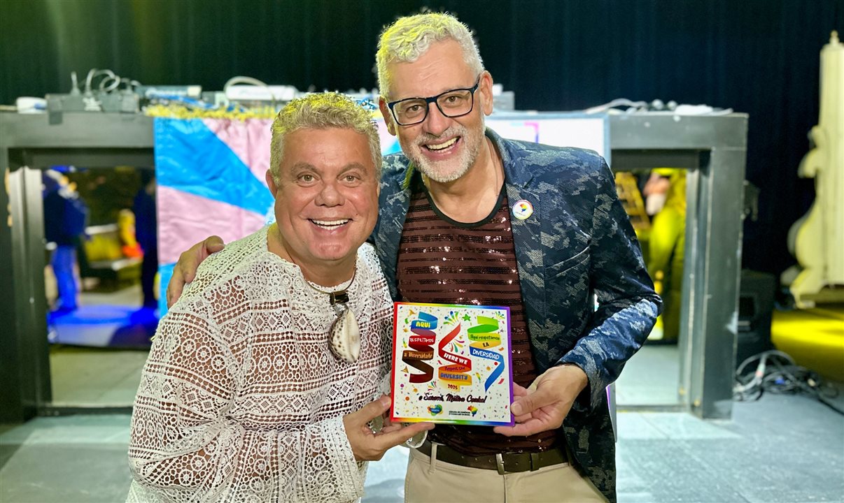 Milton Cunha com Ricardo Gomes, da Câmara de Turismo LGBT