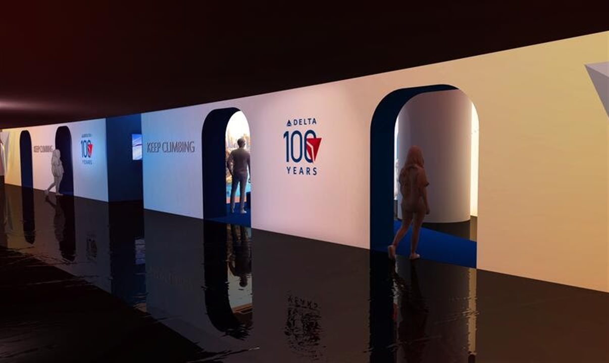 Exposição imersiva para celebrar os 100 anos da Delta