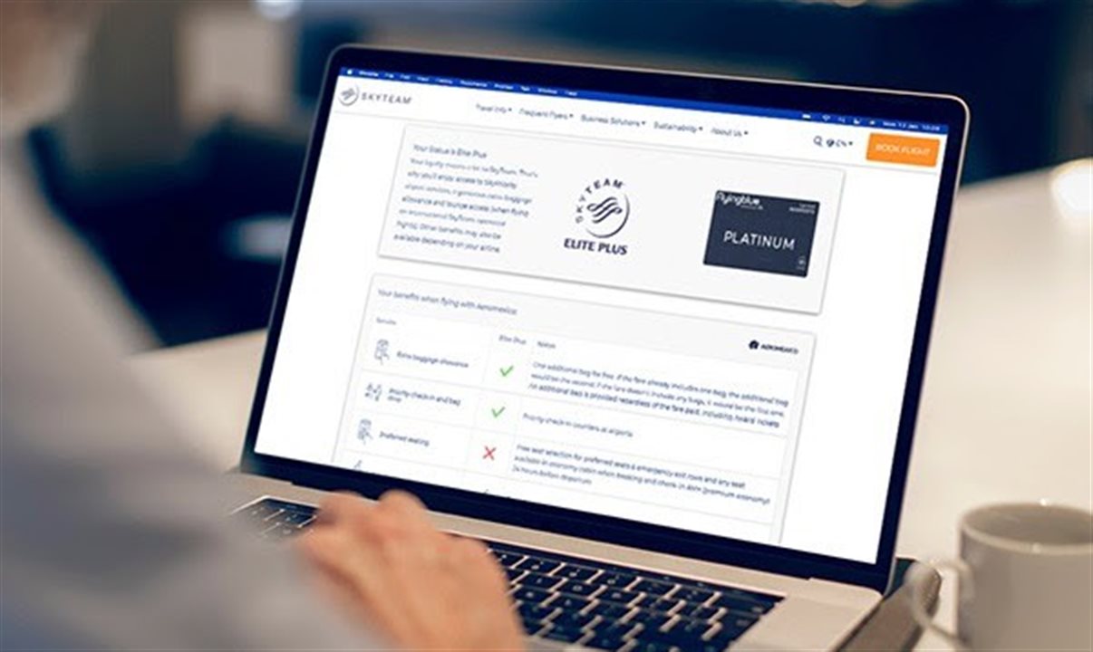 Plataforma está disponível no site da SkyTeam