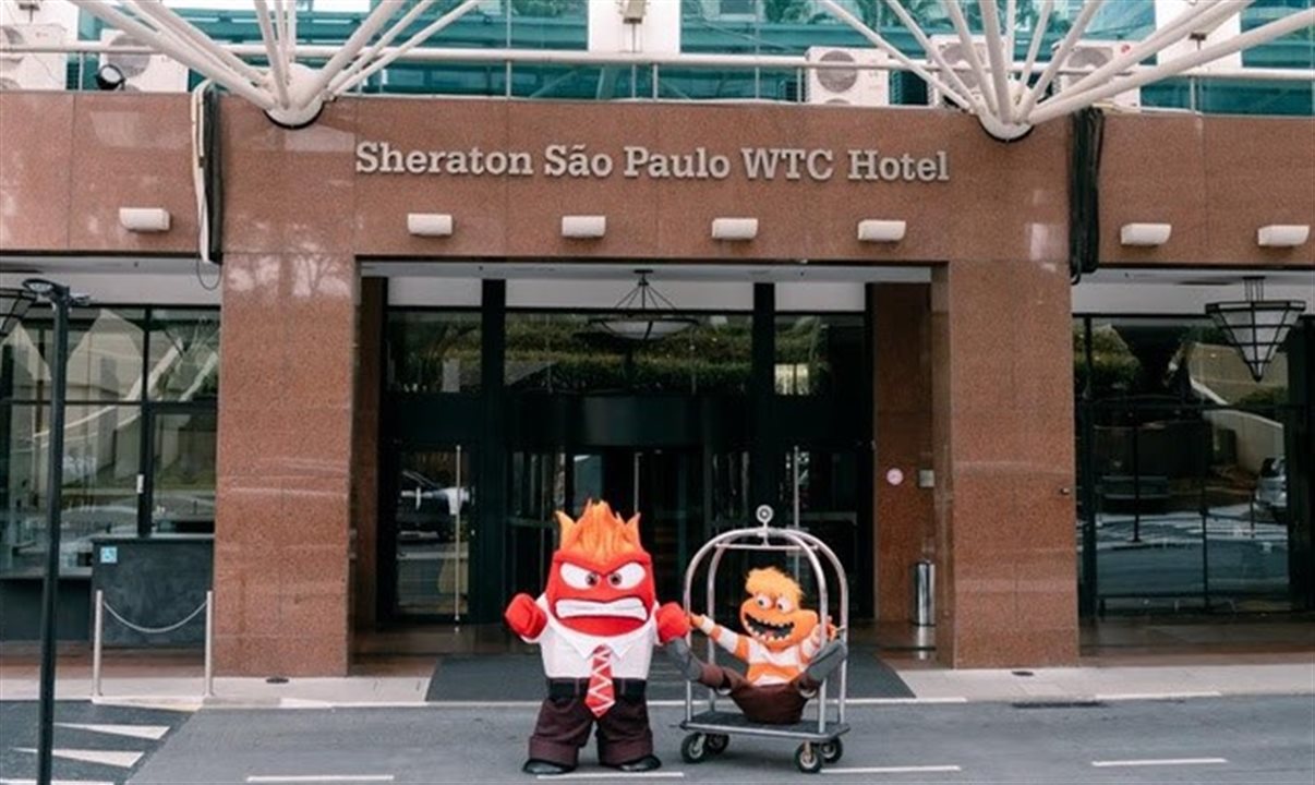 Personagens de Divertidamente participam do café da manhã do Sheraton WTC