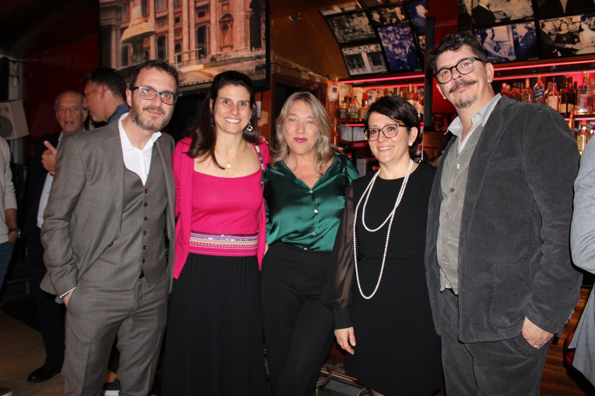 Roberto Pannozzo, CEO da Carrani Tours, Maria Camilla Alcorta, representante da Carrani Tours no Brasil, Claudia Gonzalez, do Ladevi, e Chiara Gigliotti e Martin Tártara, da Carrani Tours