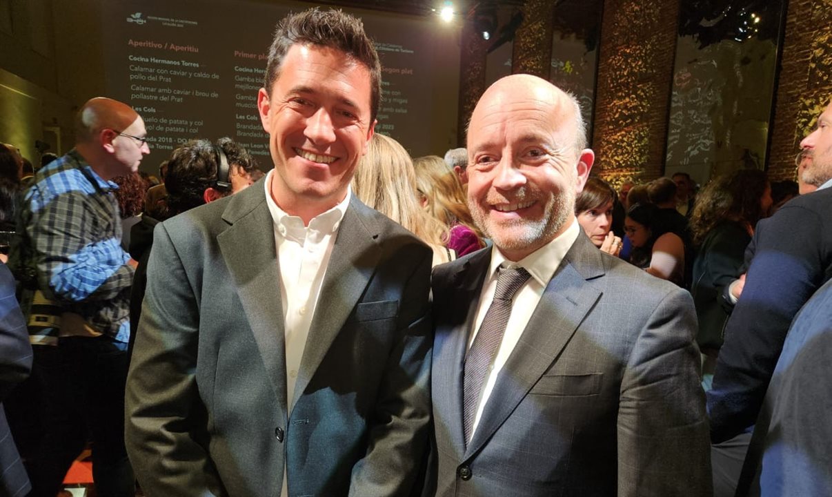 Jordi Solé, diretor de Turismo da Catalunha, e Patrick Torrent, diretor executivo do Conselho de Turismo da Catalunha