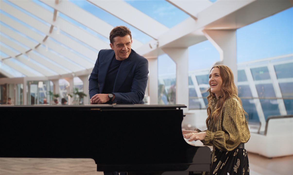 Drew Barrymore e Orlando Bloom estrelarão o primeiro comercial da MSC Cruzeiros no Big Game de Futebol Americano