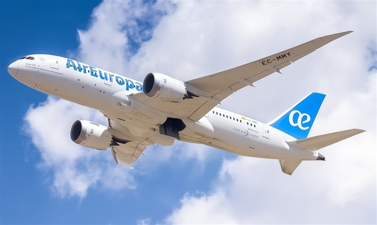 O Boeing 787 da Air Europa é o modelo mais avançado e eficiente em sua categoria