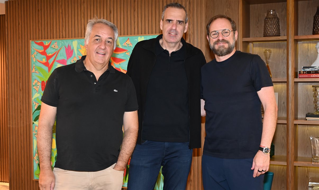 Sylvio Ferraz, Marcelo Cohen e Luti Guimarães, todos da BeFly