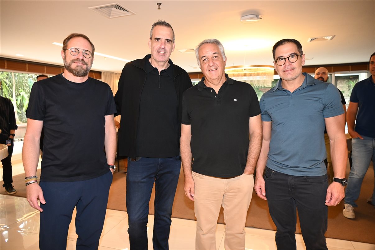 Luti Guimarães, Marcelo Cohen, Sylvio Ferraz e Flávio Marques, da BeFly