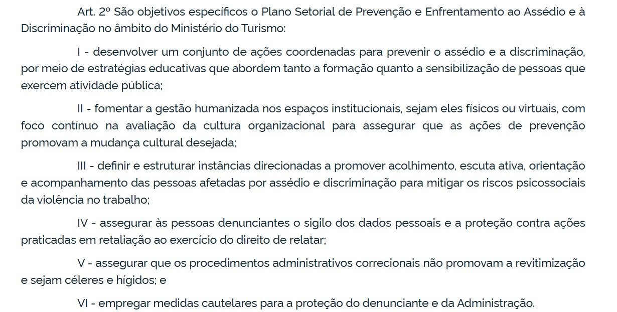 Artigo 2 do Plano 