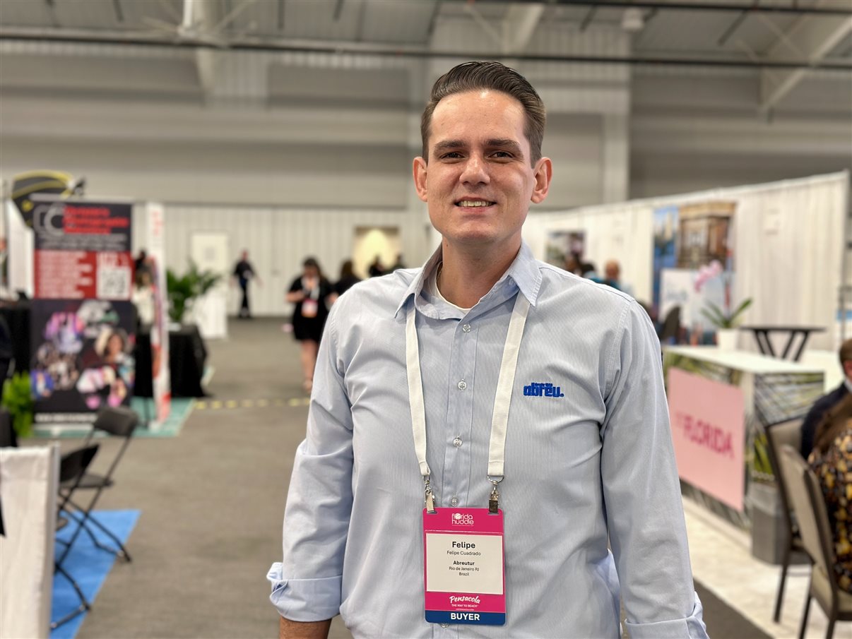 Patrick Yvars, do Visit Orlando, e Thais Machado, da Frt