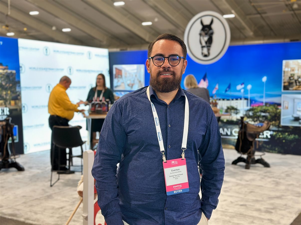 Patrick Yvars, do Visit Orlando, e Thais Machado, da Frt