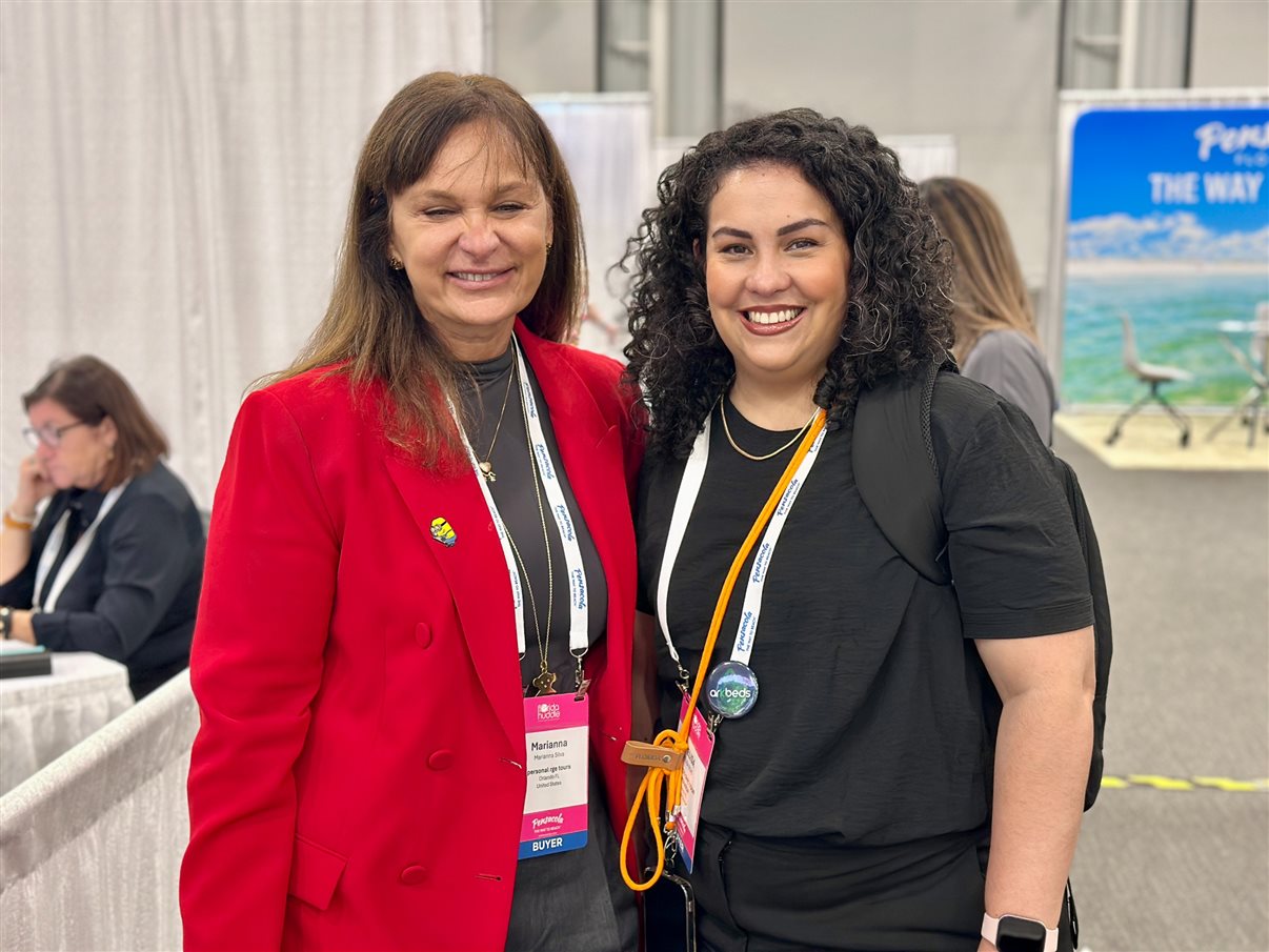 Patrick Yvars, do Visit Orlando, e Thais Machado, da Frt