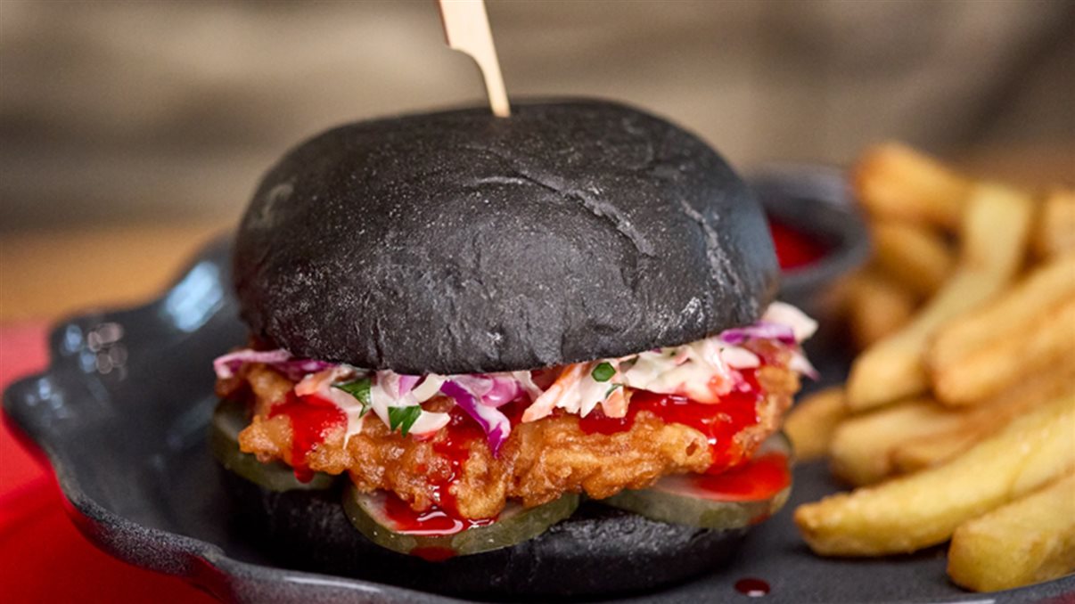 “Blood” Orange Chicken Sandwich, que serpa vendido no Das Stakehaus