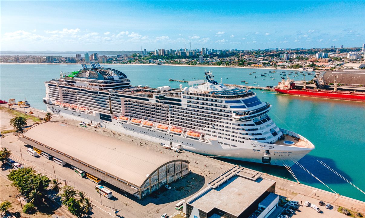 Ao todo, serão quatro navios somente neste mês e o segundo atraca no Porto da Capital nesta próxima quarta (12)