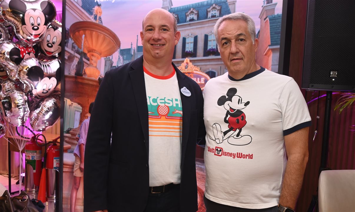 Alexander Haim, da Disney Destinations, e Sylvio Ferraz, da BeFly