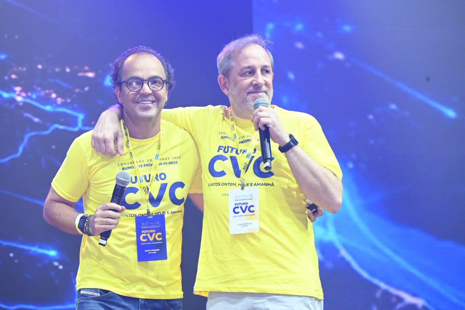 Fabio Godinho, CEO da CVC Corp, e Juan Carlos, diretor geral da Ávoris<br/>