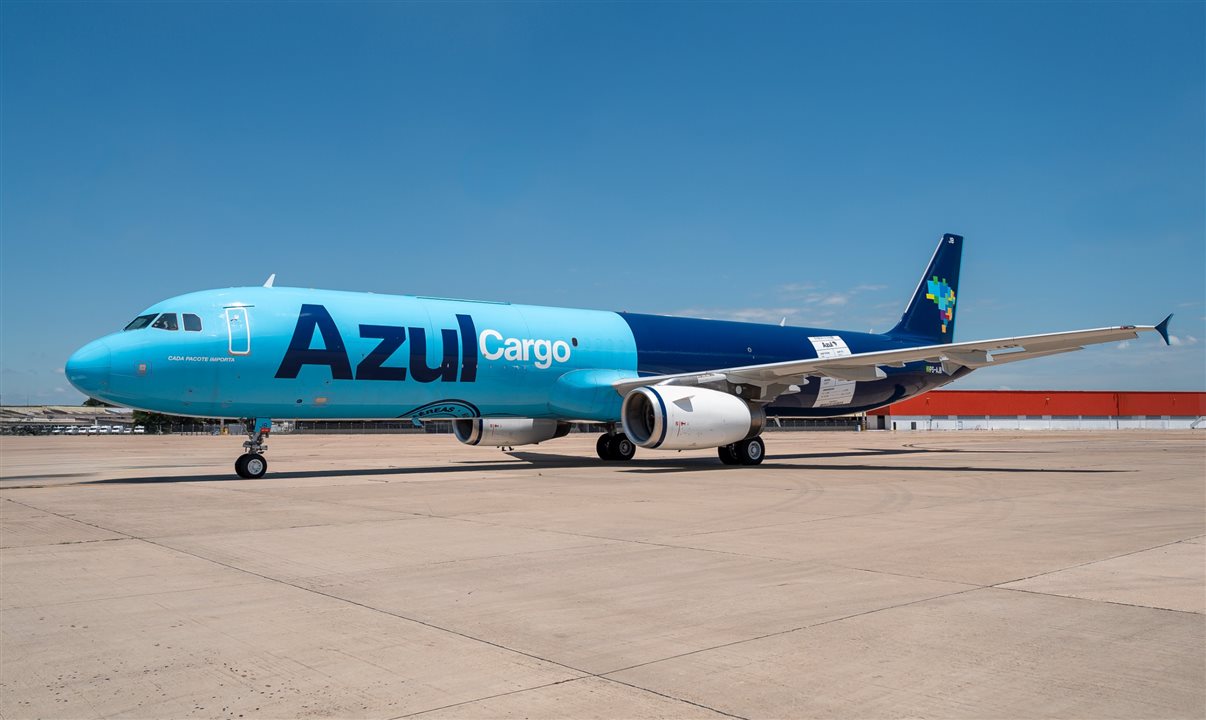 O A321P2F pode otimizar a carga útil transportada pela Azul, resultando em 27% de redução de consumo de combustível