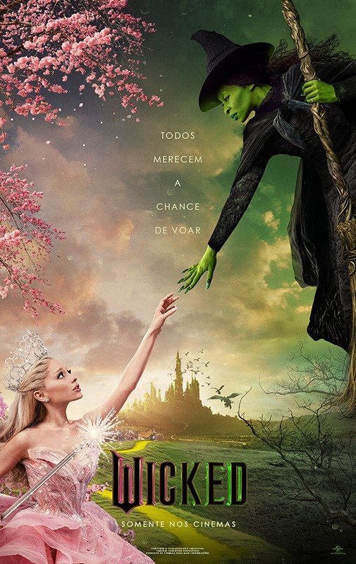 Filme Wicked fez sua estreia no Brasil em novembro de 2024