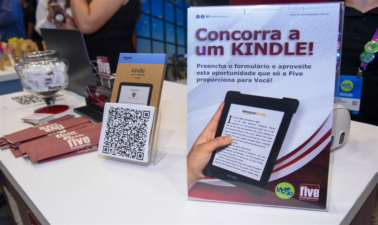 A empresa ainda sorteia um Kindle 