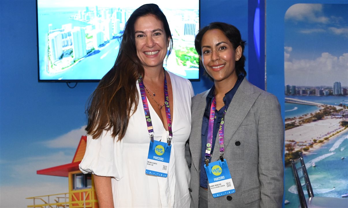 Bruna Duarte e Vianny Mancebo, ambas do Greater Miami CVB