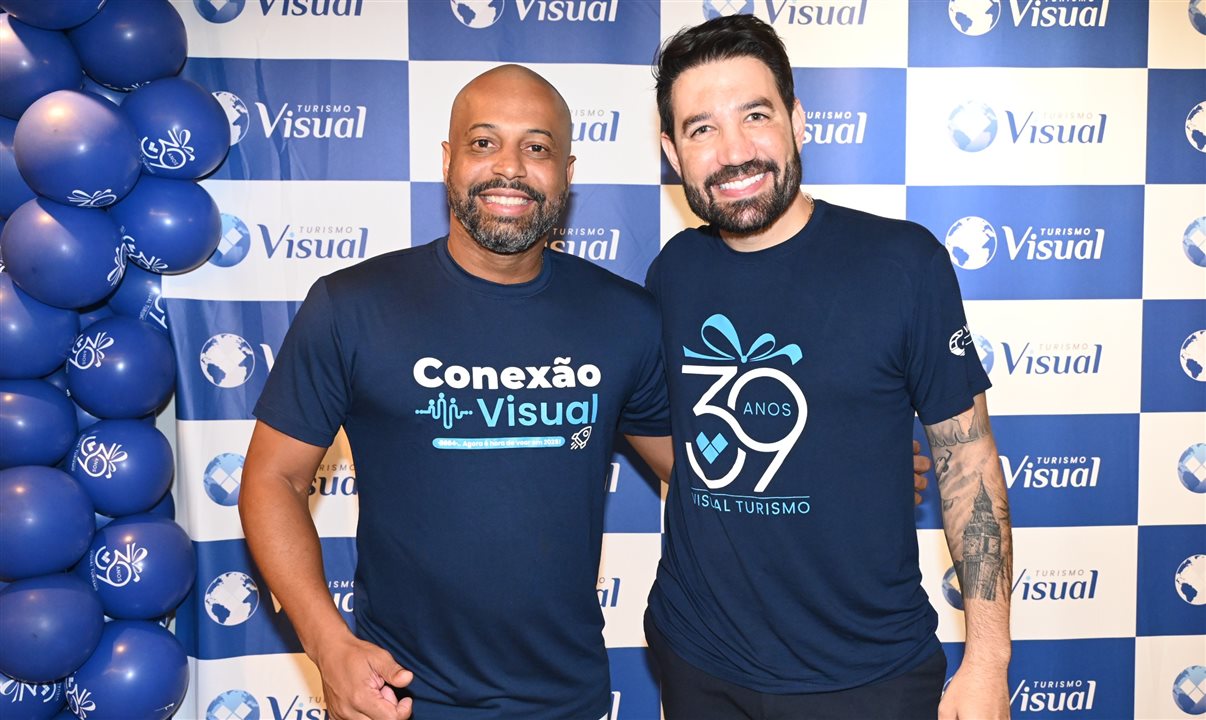 Mauricio Anias, novo contratado da Visual Turismo, com Hugo Lagares, diretor da operadora