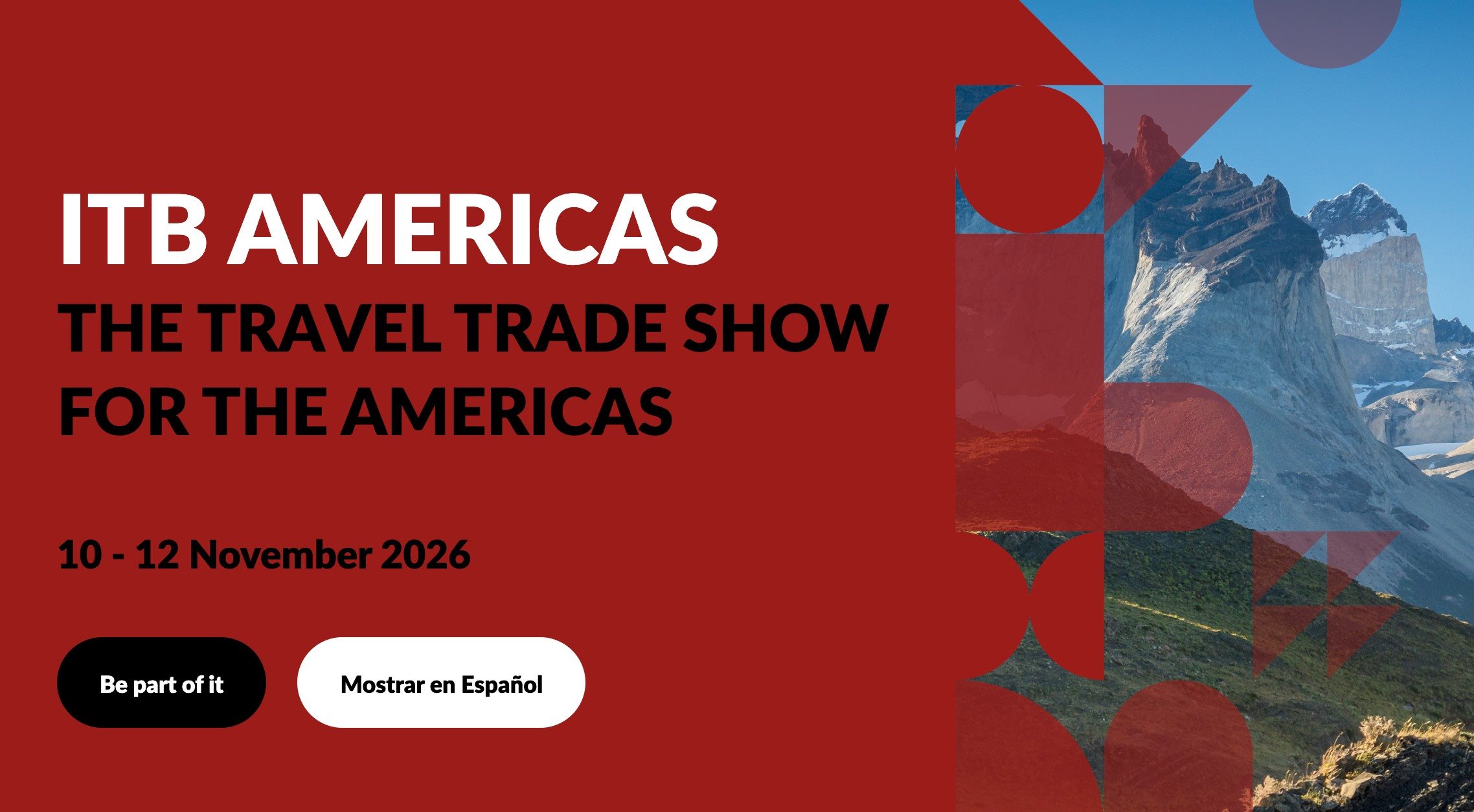 A nova feira de Turismo B2B das Américas e de todo o mundo reunirá 80% de expositores americanos e outros 20% de expositores globais