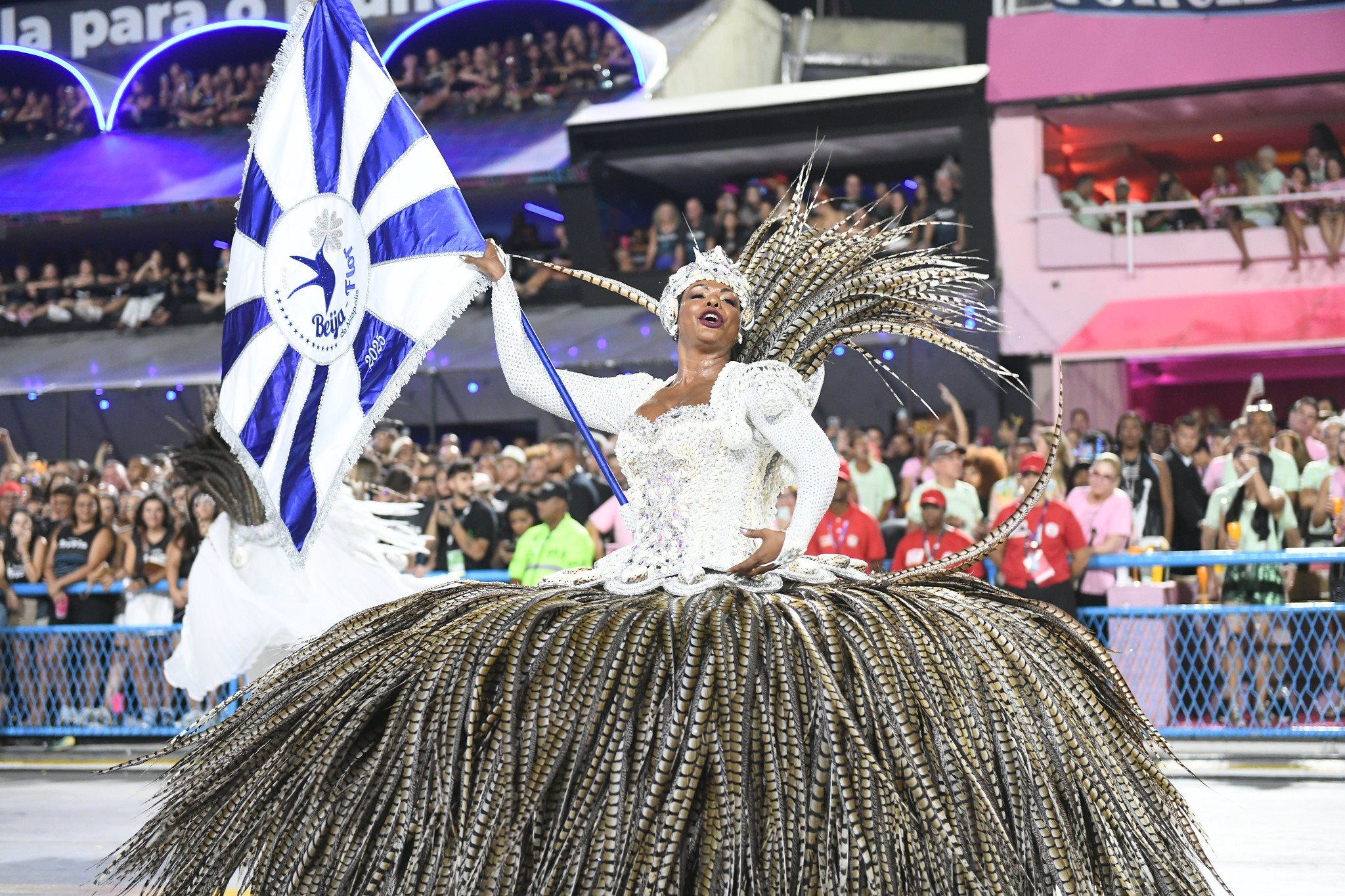 Beija-Flor levou para Avenida o samba-enredo “Laíla de Todos os Santos, Laíla de Todos os Sambas”