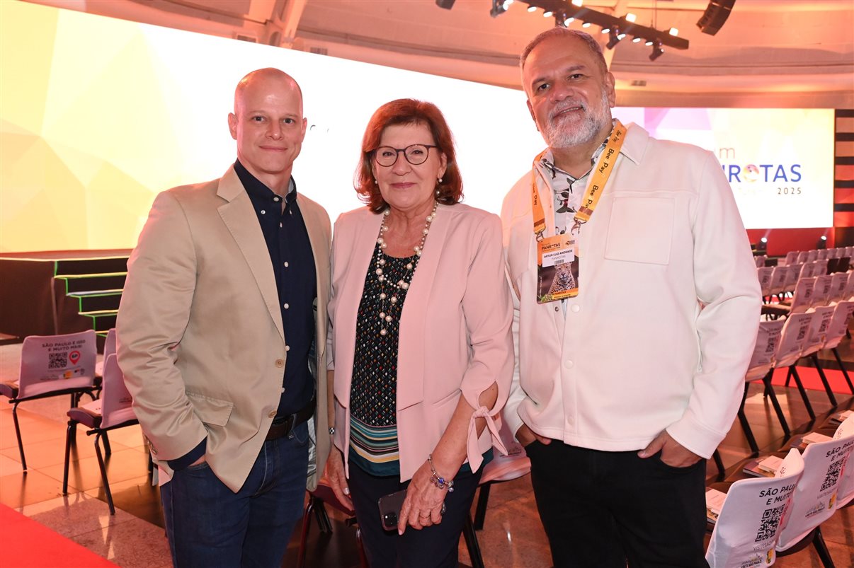 José Guilherme, Heloisa Prass e Artur Andrade, da PANROTAS