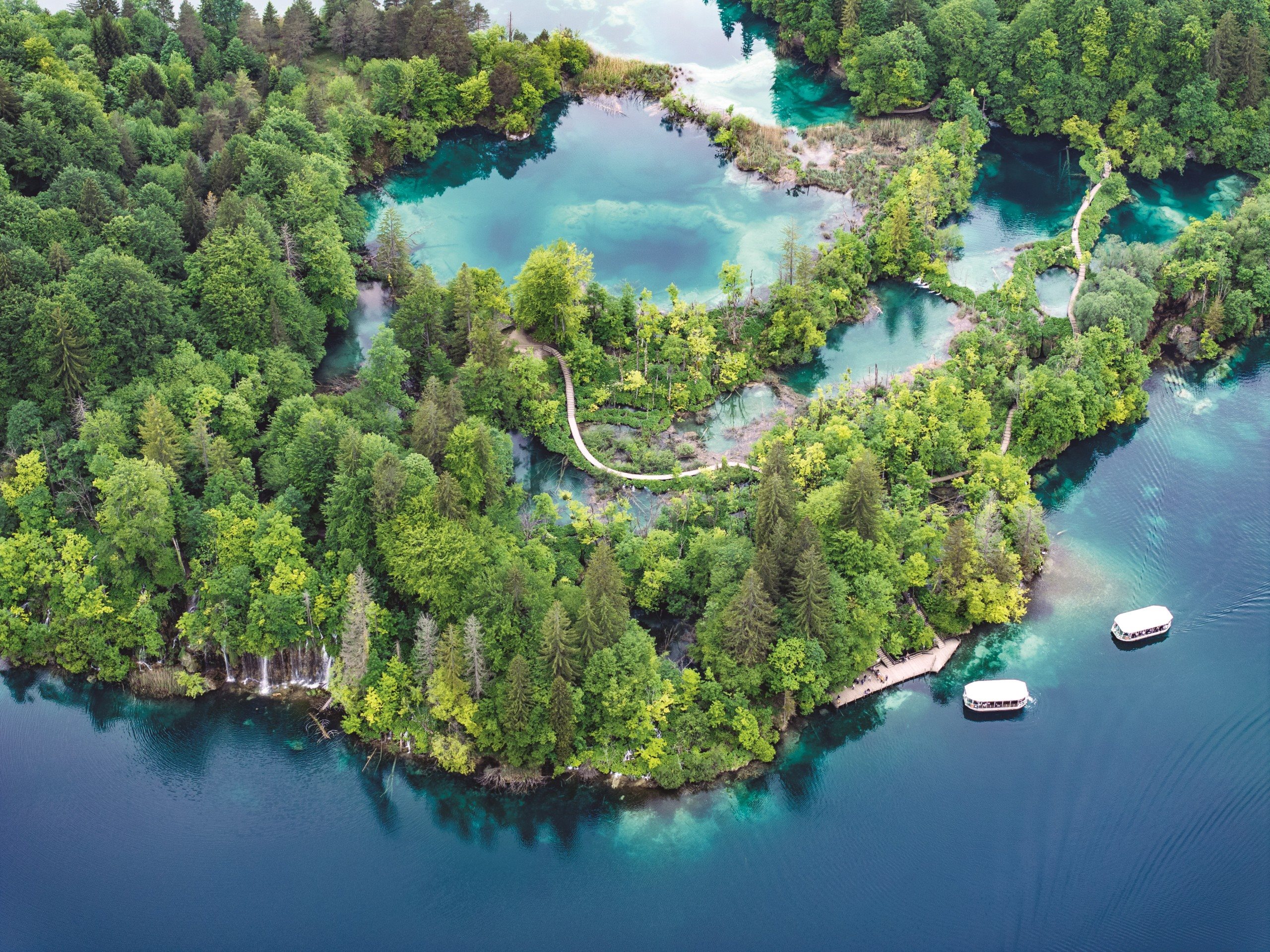 Parque Nacional dos Lagos de Plitvice, na Croácia