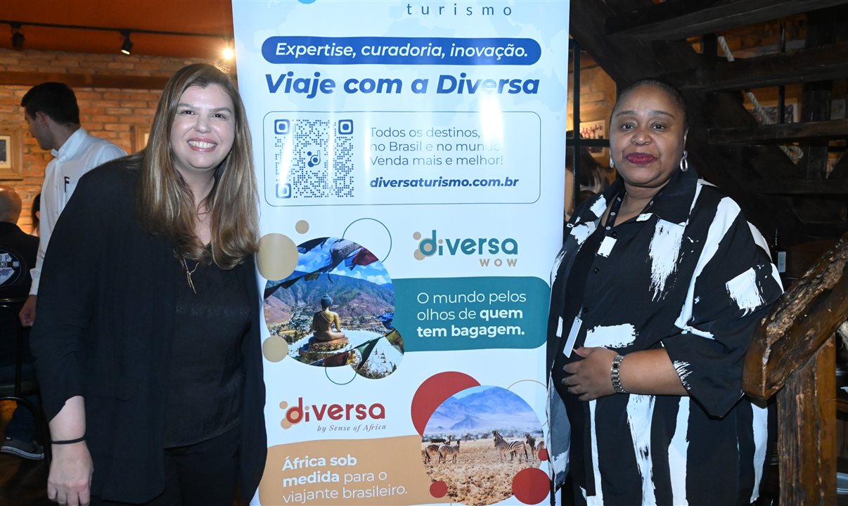 Mariana Azevedo e Georgia Mariano, ambas da Diversa Turismo