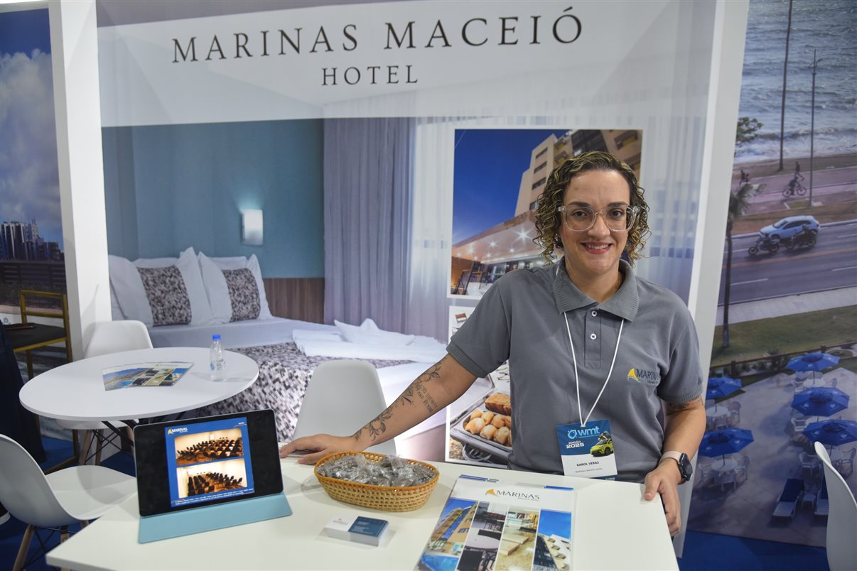 Entrada do WMT 2025 no Centro de Convenções Ruth Cardoso, em Maceió