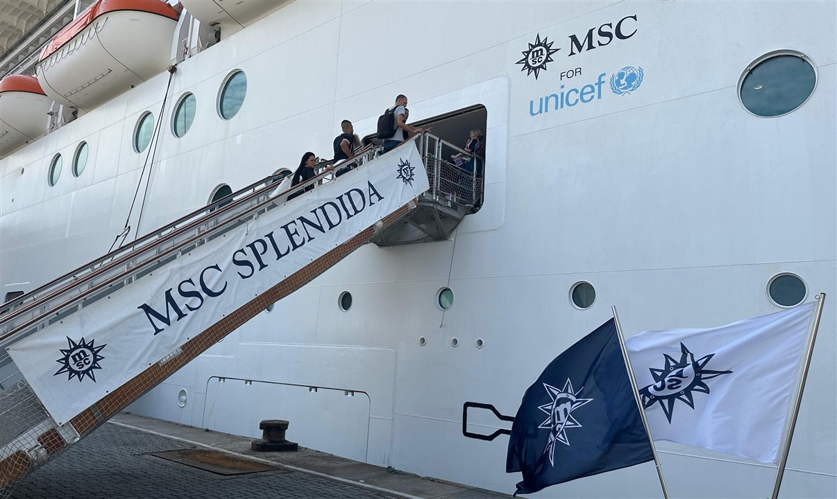 MSC Splendida terá embarques no Rio de Janeiro