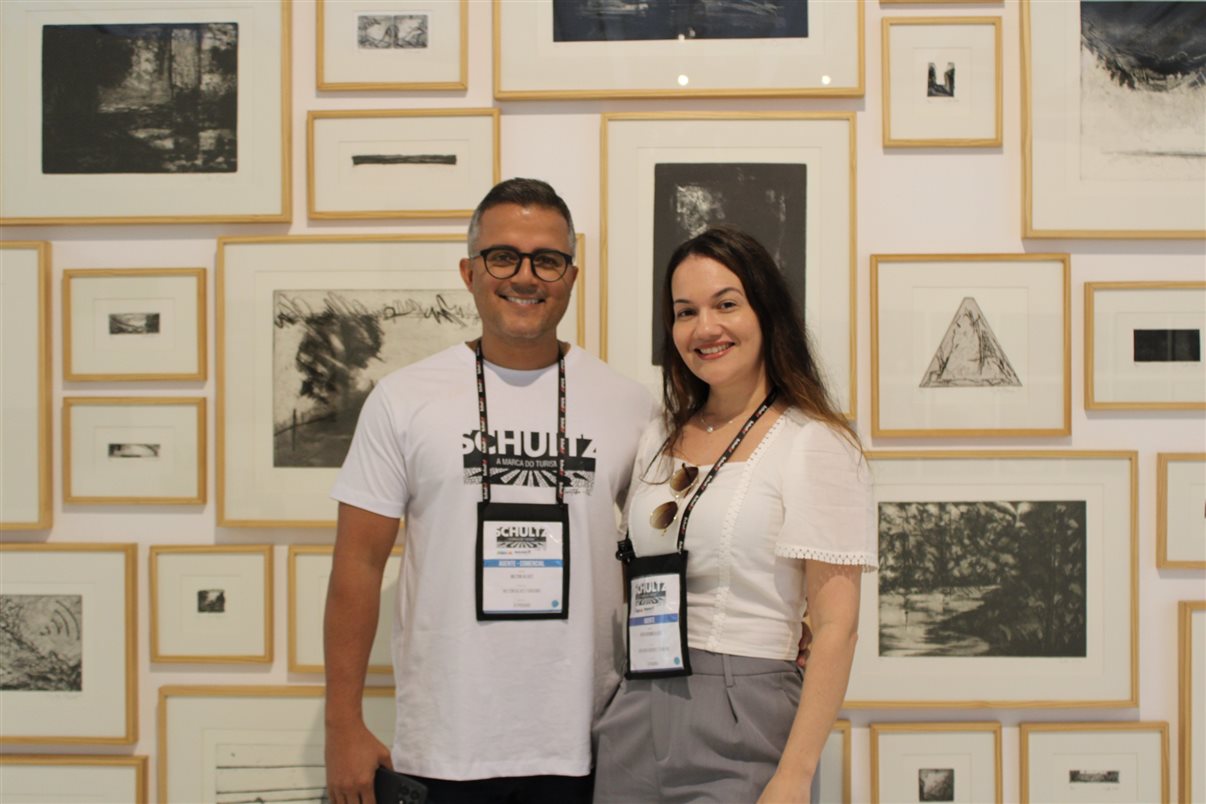 Nilton Alves, da Nilton Alves Turismo, e Katia Alves, da Voar Bem Viagens