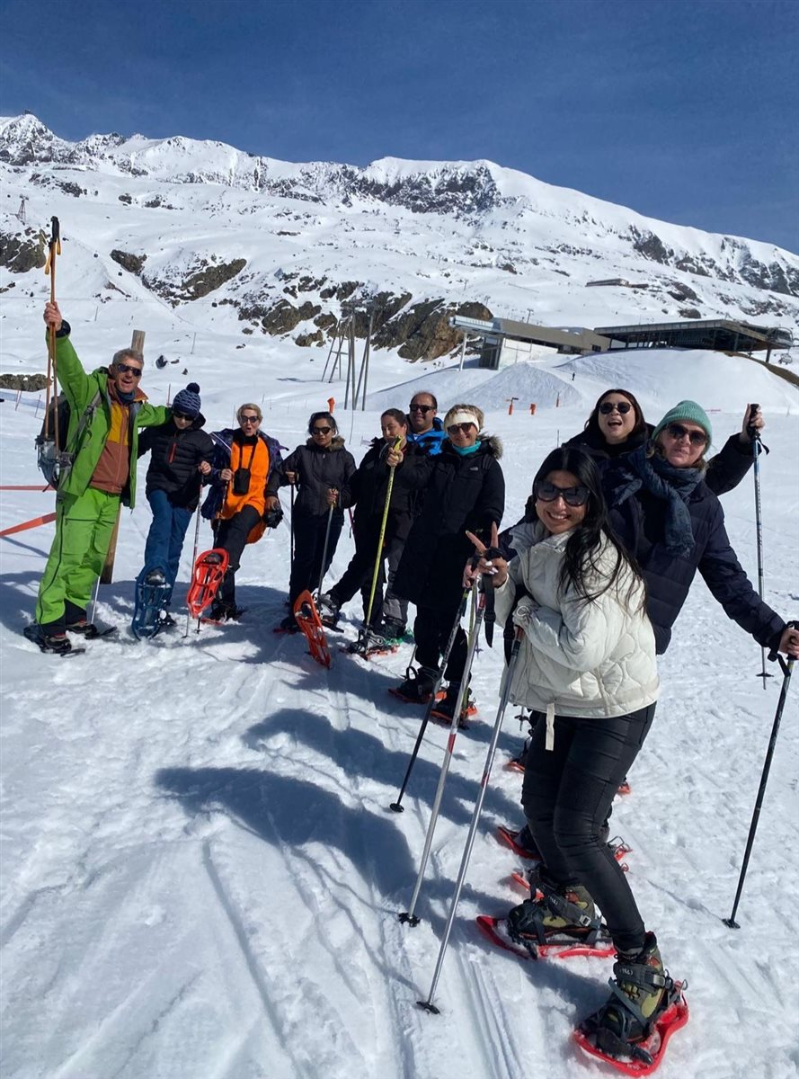 Vanessa Michy, do Turismo de Auvergne-Rhône-Alpes, em Alpe d’Huez