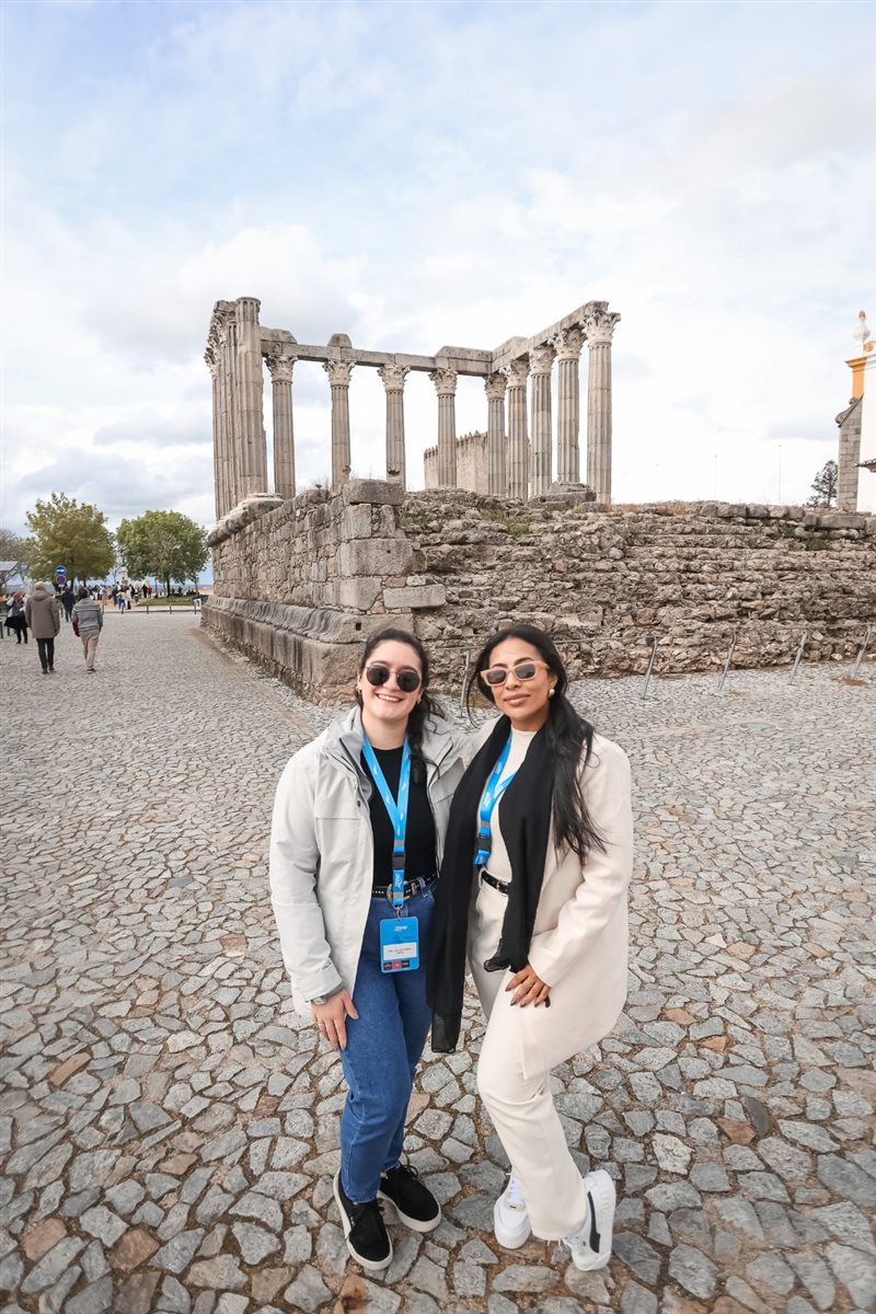 Bruno Heleno, da Trend, com Leandro Lima, da Império das Passagens, Sâmara Silva, da Tilevo Turismo, Emily Duarte, da Infinity, e Wallace Alvo, da Viagens e Turismo