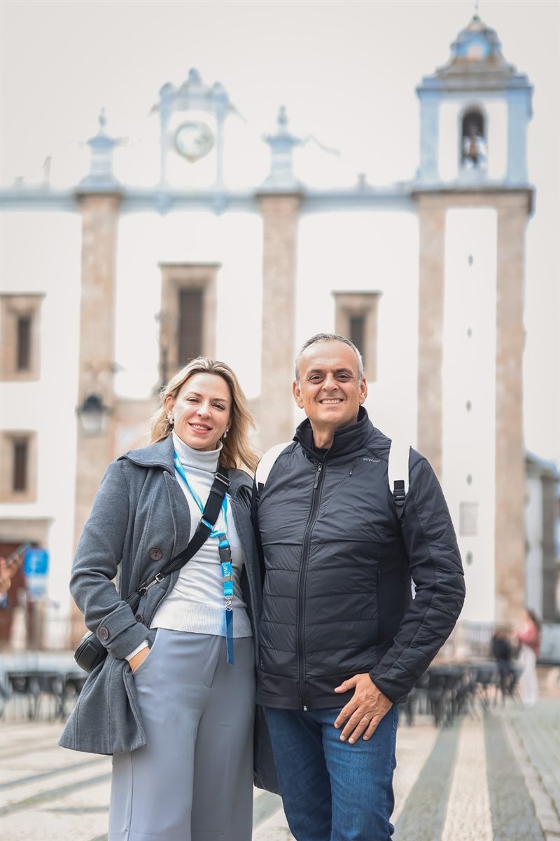 Bruno Heleno, da Trend, com Leandro Lima, da Império das Passagens, Sâmara Silva, da Tilevo Turismo, Emily Duarte, da Infinity, e Wallace Alvo, da Viagens e Turismo